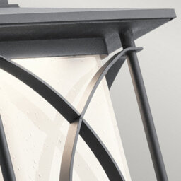 Luminosa Lighting Elstead Kichler Ashbern Outdoor 1 Light Wall Lantern Textured Black Ip44 - thumbnail 4