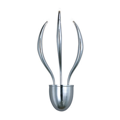 Luminosa Lighting Luminosa Llamas Wall Lamp 3 Light G4 Polished Chrome, Not Led/cfl Compatible - image 1