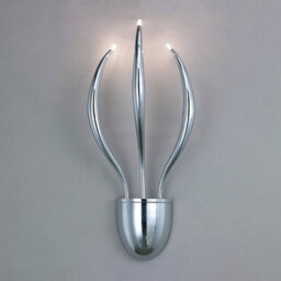 Luminosa Lighting Luminosa Llamas Wall Lamp 3 Light G4 Polished Chrome, Not Led/cfl Compatible - thumbnail 2