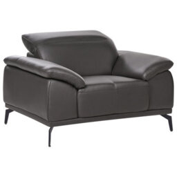 Beliani Faux Leather Armchair Black Vejen - thumbnail 1