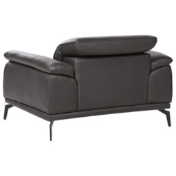 Beliani Faux Leather Armchair Black Vejen - thumbnail 6
