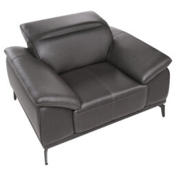 Beliani Faux Leather Armchair Black Vejen - thumbnail 7