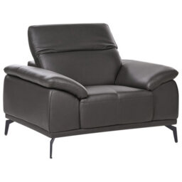 Beliani Faux Leather Armchair Black Vejen - thumbnail 4