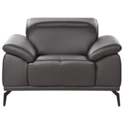 Beliani Faux Leather Armchair Black Vejen - thumbnail 5