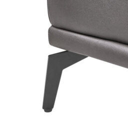 Beliani Faux Leather Armchair Black Vejen - thumbnail 8