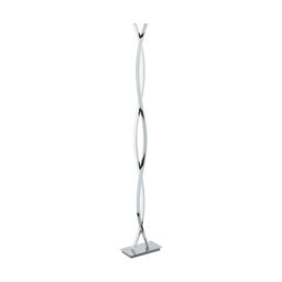 Adjustable Chrome Floor Lamp With Led Bulbs And Pedal Switch - thumbnail 1
