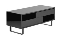 Orsina Gloss Finish Black High Gloss Coffee Table, Contemporary Table For Livingroom, Functional Decorative Table