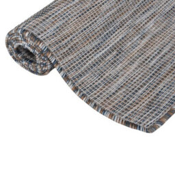 Walplus Outdoor Flatweave Rug 120X170 Cm Brown And Blue - thumbnail 3