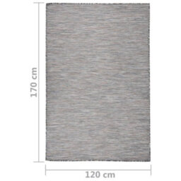 Walplus Outdoor Flatweave Rug 120X170 Cm Brown And Blue - thumbnail 6