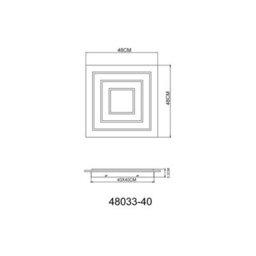 Luminosa Lighting Luminosa Jayden 48Cm Integrated Led Semi Flush Ceiling Light Anthracite Brushed Led 3000K - thumbnail 7