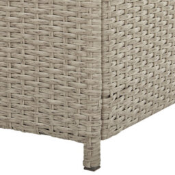 Beliani Outdoor Storage Box Beige Faux Rattan 126 X 46 X 63 Cm - thumbnail 8
