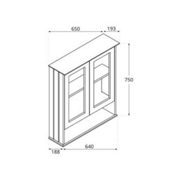 Homestylestore 650 X 750mm Pastel Green Wall Mounted Mirrored Door Bathroom Cabinet And Chrome T Bar Handles - thumbnail 3