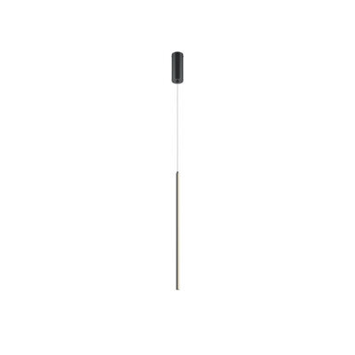 Luminosa Lighting Luminosa Halo Modern Slim Pendant Ceiling Light Black 600Lm White Shade - image 1
