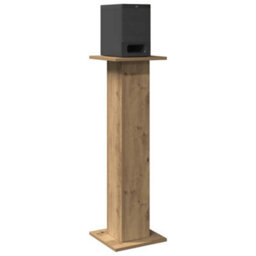 Walplus Speaker Stands 2 Pcs Artisian Oak 30X30X95 Cm Engineered Wood - thumbnail 3