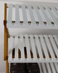 Aspect Furniture Folding Bamboo Shoe Rack/organizer Shelf-5 Tier - thumbnail 4