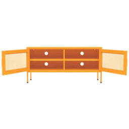 Berkfield Tv Cabinet Mustard Yellow 105X35X50 Cm Steel - thumbnail 6