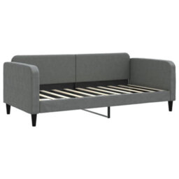 Berkfield Day Bed Dark Grey 90X190 Cm Fabric - thumbnail 2