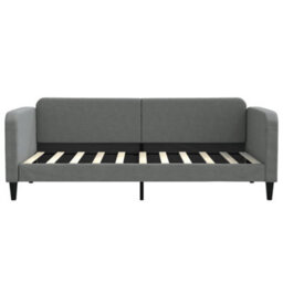 Berkfield Day Bed Dark Grey 90X190 Cm Fabric - thumbnail 3