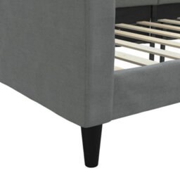 Berkfield Day Bed Dark Grey 90X190 Cm Fabric - thumbnail 6