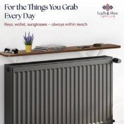 Radiator Shelf With Heat Reflective Foil Backing, Mdf Wood And No Drill Fit 140 Cm - thumbnail 4
