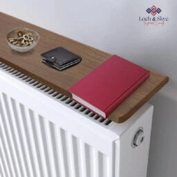 Radiator Shelf With Heat Reflective Foil Backing, Mdf Wood And No Drill Fit 140 Cm - thumbnail 5
