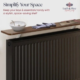 Radiator Shelf With Heat Reflective Foil Backing, Mdf Wood And No Drill Fit 140 Cm - thumbnail 7