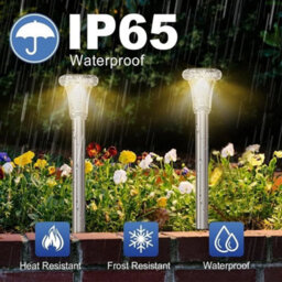 6Pcs Solar Stake Lights Led Outdoor Garden Patio Pathway Lighting Waterproof - thumbnail 3