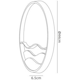 Luminosa Lighting Luminosa Mar Ceiling 44Cm Round 24W Led 3000-6000K Tuneable, 950Lm, Remote Control White - thumbnail 9