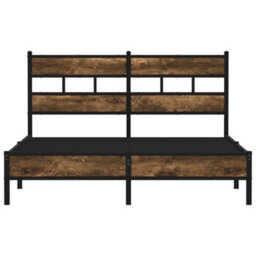 Berkfield Bed Frame Without Mattress With Headboard Sonoma Oak 160X200 Cm - thumbnail 4
