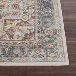 Livabliss Lillian-Washable Brown Blue Traditional Vintage Boho Living Dining Rug 80 X 220 Cm Easy Care, Non Shedding - thumbnail 5