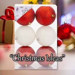 Christmas Bauble Decoration Hanging Tree Ornament X 6 10Cm Red White - thumbnail 5