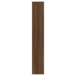 Berkfield Shoe Cabinet With Mirror 3-Layer Brown Oak 63X17X102.5 Cm - thumbnail 5