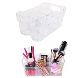STAR SUPPLIES 3 X Small (25.5X18.5X9Cm) Adjustable & Stackable Storage Organisers With Modular Compartments For Crafts & Beads - thumbnail 2