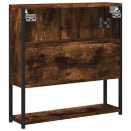 Berkfield Bathroom Mirror Cabinet Smoked Oak 60X16X60 Cm Engineered Wood - thumbnail 8