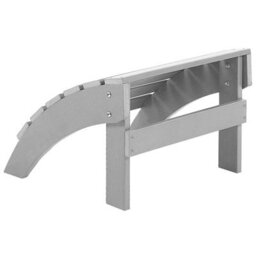Beliani Slatted Footstool Light Grey Matt - Weather-Resistant Outdoor Footrest, Stackable (W50 X D43 X H34Cm) - thumbnail 3