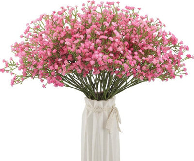 Artificial Baby Breath Flowers Fake Gypsophila Bouquets 12 Pcs Faux Real Touch Flowers For Diy Wedding Decoration Home Party - image 1