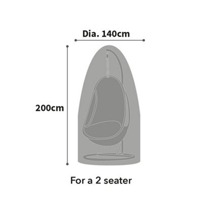 Bosmere All-Weather Double Hanging Chair Cover Reversible 200Cm X 140Cm All Weather Protection 6 Year Guarantee - image 1