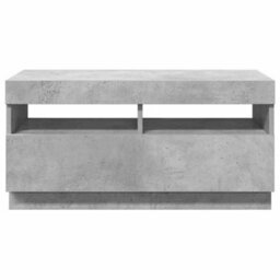 Berkfield Modern Tv Cabinet With Led Lights Concrete Grey 80X35X40 Cm - thumbnail 9