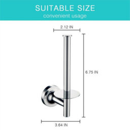 Wall Mounted Toilet Paper Holders With Polished Chrome Roll Holder - thumbnail 2