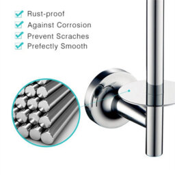 Wall Mounted Toilet Paper Holders With Polished Chrome Roll Holder - thumbnail 5