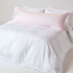Homescapes Pink Egyptian Cotton Ultrasoft Body Pillowcase 330 Tc - thumbnail 2