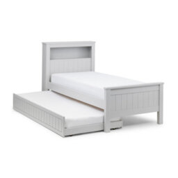 Julian Bowen Maine 90Cm Single White Bookcase Shelf Headboard Bed With Underbed Trundle - thumbnail 6