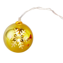 Living And Home Battery Powered Multicoloured Christmas Ball Ornament String Lights 3 Meter Xmas Home Decorations - thumbnail 8