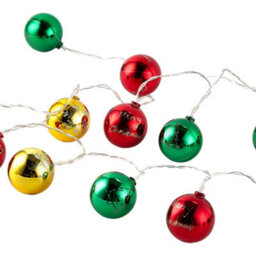 Living And Home Battery Powered Multicoloured Christmas Ball Ornament String Lights 3 Meter Xmas Home Decorations - thumbnail 6