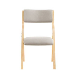 Sobuy Fst40-Hg, Folding Wooden Padded Chair No Assembly Kitchen Dining Chairs With Backrest And Seat, Compact, Grey