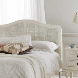 Liberty Rattan White Wooden Bed Frame - Double 4Ft6 Bed Frame Only - thumbnail 2