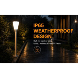 Gwsolar 100Cm Solar Post Light Aluminium Garden Pole Lamp, 400Lm Remote Control With Timer, Ip65 Waterproof Pathway Patio - thumbnail 8