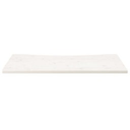 Berkfield Desk Top White 110X55X2.5 Cm Solid Wood Pine - thumbnail 3