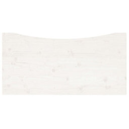 Berkfield Desk Top White 110X55X2.5 Cm Solid Wood Pine - thumbnail 4