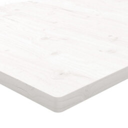 Berkfield Desk Top White 110X55X2.5 Cm Solid Wood Pine - thumbnail 5
